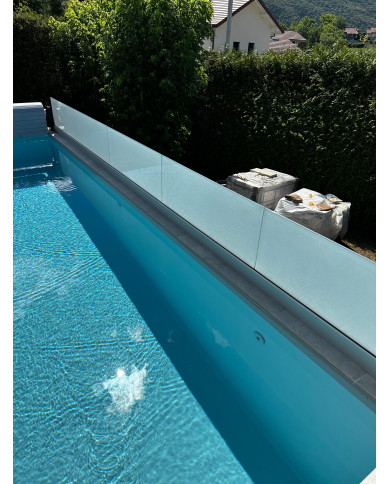 Profilé 8050 pour verre pose au sol - Privé