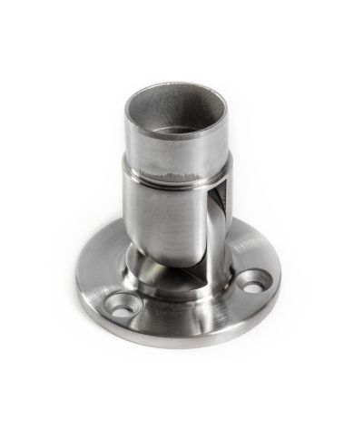 Platine murale inox orientable