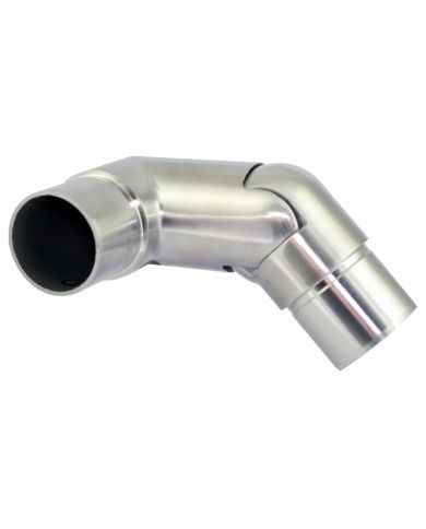 Coude inox 90° orientable gauche