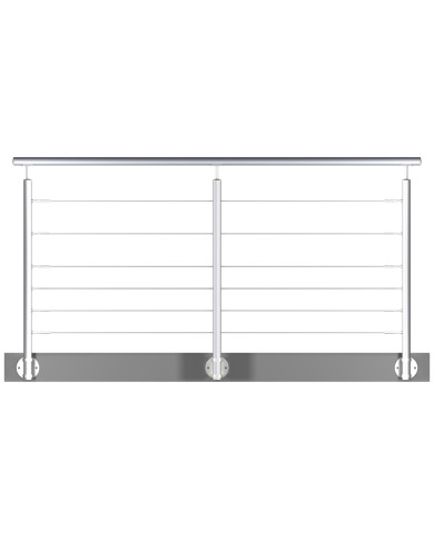 Rambarde avec câbles