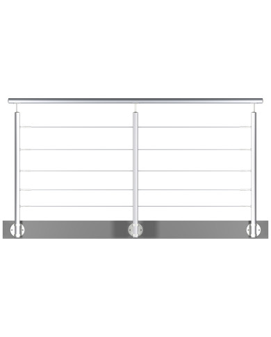 Rambarde avec câbles