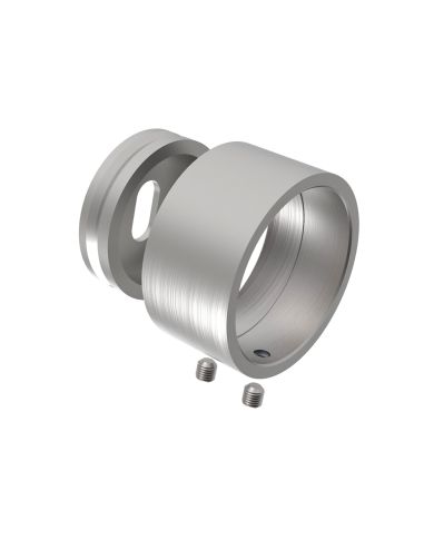 Platine murale Inox - 1 trou