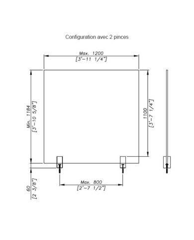 Pince à verre de sol "Cadou"