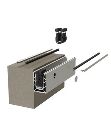 Profilé 7031 pour verre pose latérale - Public et privé