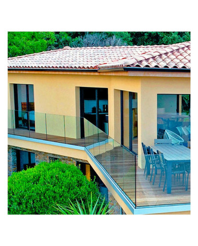 Profilé 7031 pour verre pose latérale - Public et privé