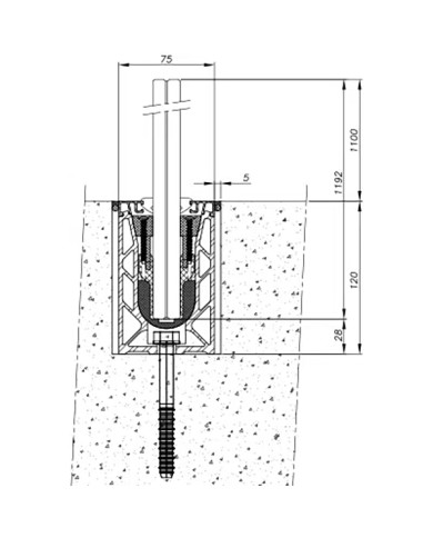 Profilé 7030 pour verre pose au sol - Public et privé