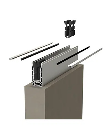 Profilé 8050 pour verre pose au sol - Privé