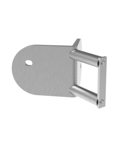 Platine latérale Inox 100mm - Angle extérieur
