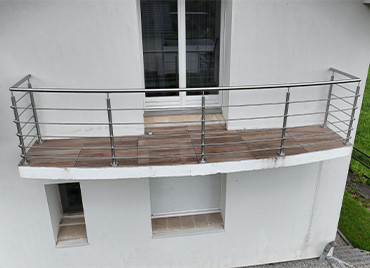 Garde-corps inox avec sous-lisses